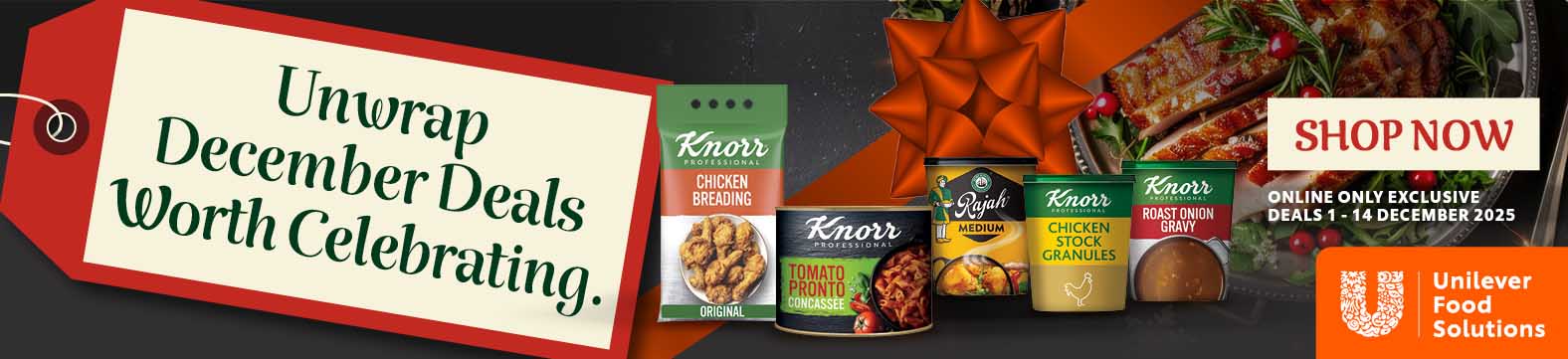 Unwrap December Deals Worth Celebrating with Unilever Food Solutions