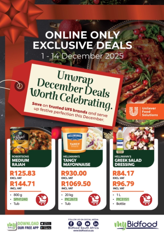 Unwrap December Deals Worth Celebrating with Unilever Food Solutions