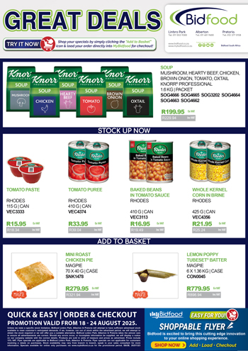 View our Interactive Shoppable Great Deals Broadsheet - Shop Online, Add - Load - Checkout