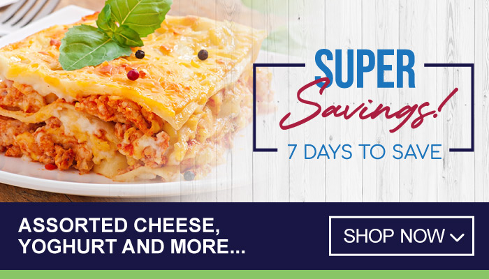 7 Days of Super Savings on Assorted Cheese, Yoghurt and more - visit MyBidfood to shop now