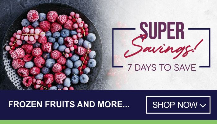 7 Days Super Savings on Frozen Fruits and more - visit MyBidfood to shop now
