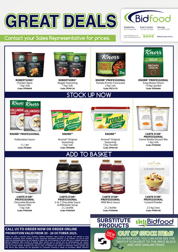 Great Deals on Knorr, Aromat and Carte D'Or - 20 - 26 October 2025 - Order on MyBidfood.