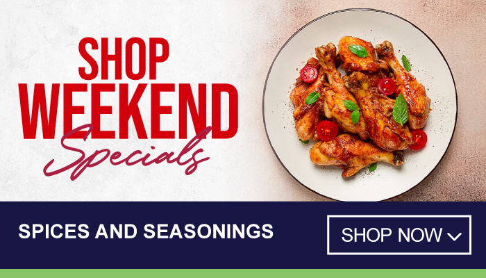 Weekend Specials on Spices and Seasonings