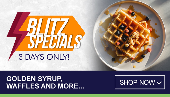 3 Days Blitz Specials on Golden Syrup, Waffles and more