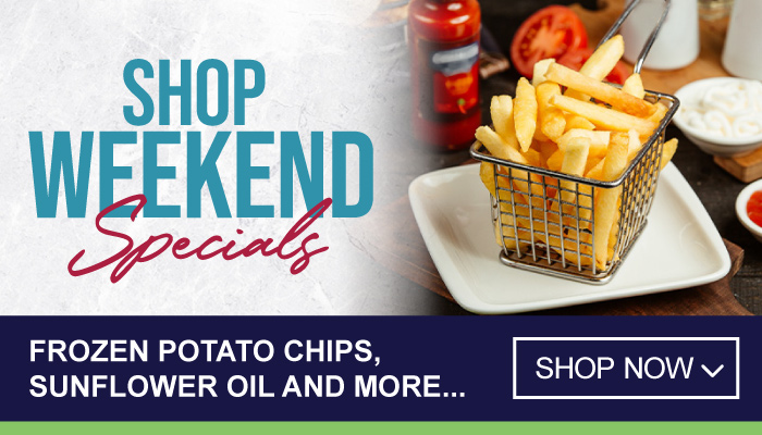 Weekend Specials on Frozen Potato Chips, Sunflower Oil and more - visit MyBidfood to shop now