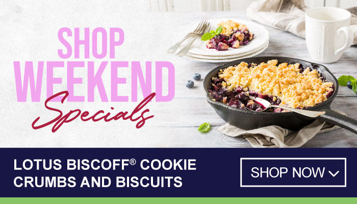 Weekend Specials on Lotus Biscoff Cookie Crumbs and Biscuits - visit MyBidfood to shop now