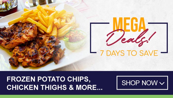 7 Days Mega Deals on Frozen Potato Chips, Chicken Thighs and more - visit MyBidfood to shop now