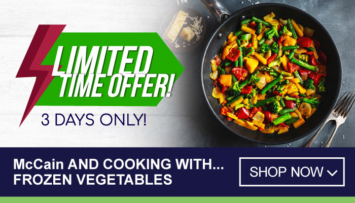 3 Days Limited Time Offer on McCain and Cooking With Frozen Vegetables - visit MyBidfood to shop now