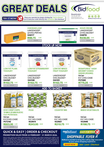 Great Deals on Promotion During 23 February - 01 March 2026 - Viewing Online Has Never Been Easier