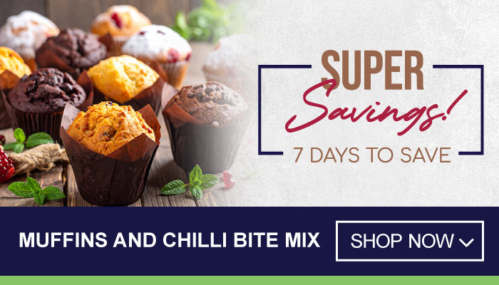 7 Days Super Savings on Muffins And Chilli Bite Mix - visit MyBidfood to shop now