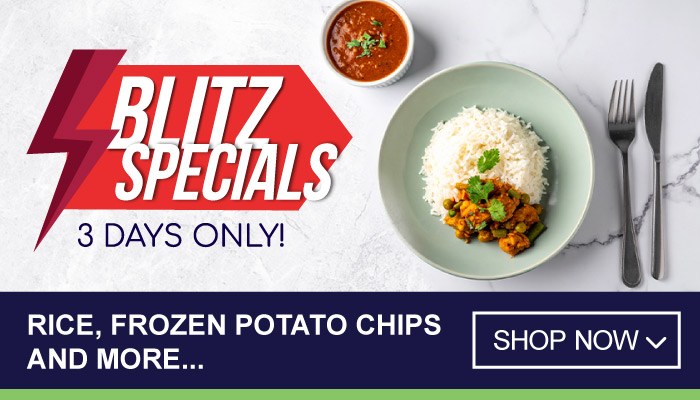 3 Days Blitz Specials on Rice, Frozen Potato Chips and more - visit MyBidfood to shop now