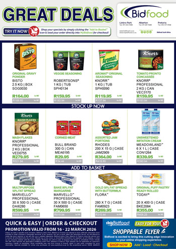 Great Deals on Promotion From 16 - 22 March 2026