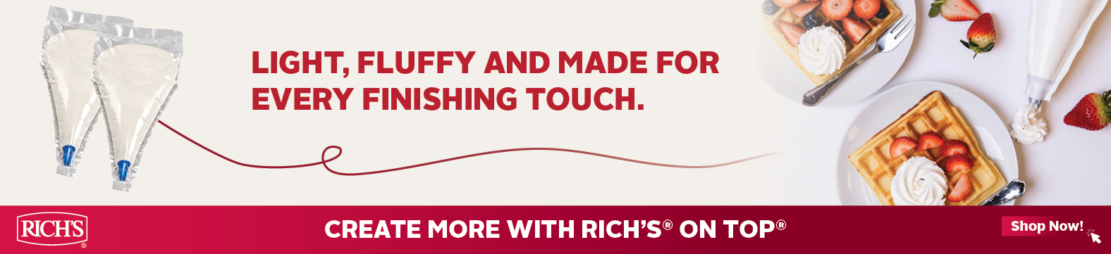 Rich's - Light, Fluffy and Made for Every Finishing Touch - Shop Now!
