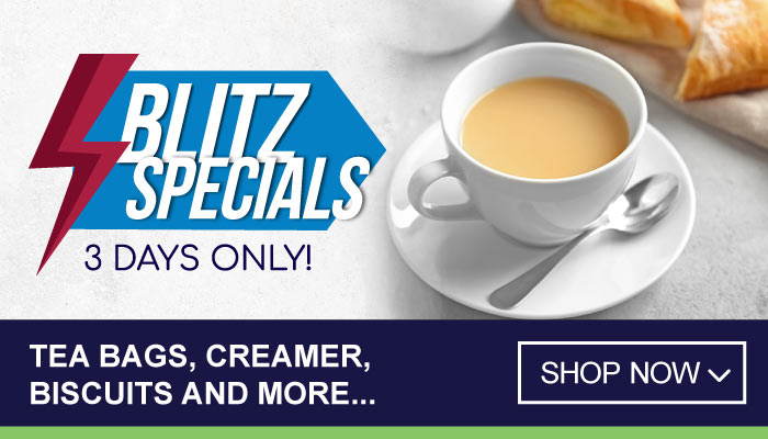 3 Days Blitz Specials on Tea Bags, Creamer, Biscuits and More - visit MyBidfood to shop now