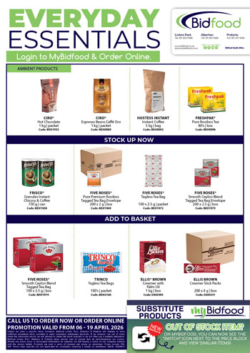 Everyday Essentials on Hot Chocolate, Coffee, Tea, Tagless Tea Bags, and Brown Creamer During 06 - 19 April 2026