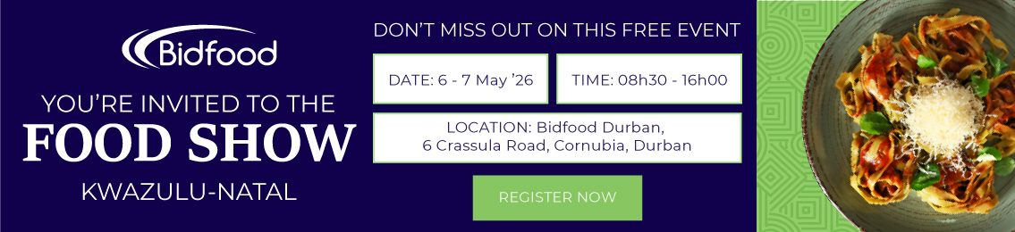 Bidfood - You're Invited to The Food Show - Kwa Zulu Natal - Register Now