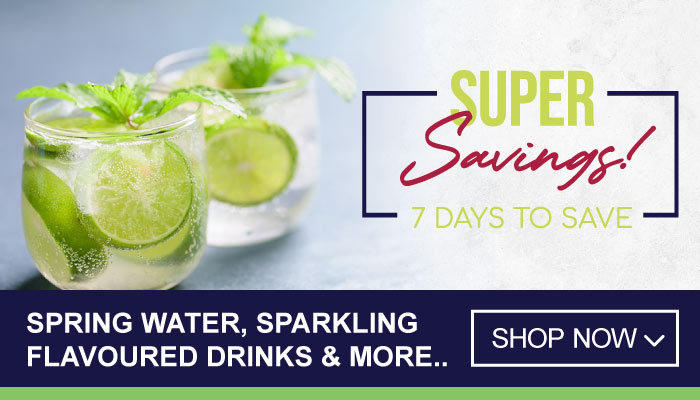 7 Days Super Savings on Spring Water, Sparkling Flavoured Drinks and more - visit MyBidfood to shop now