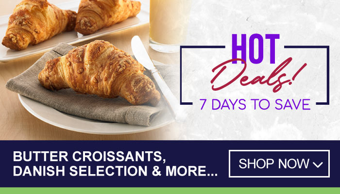 7 Days Hot Deals on Butter Croissants, Danish Selection and more - visit MyBidfood to shop now