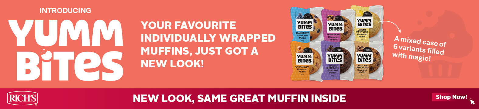 Rich's - Yumm Bites - New look, same great muffins inside - Shop Now!