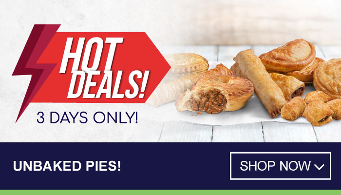 3 Days Hot Deals on Unbaked Pies - visit MyBidfood to shop now