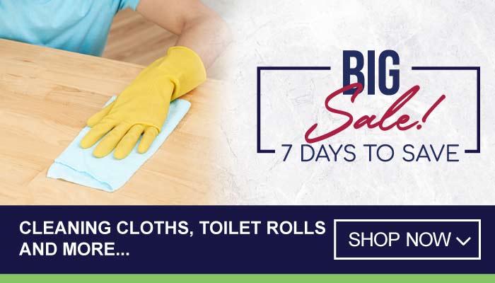 7 Days Big Sale on Cleaning Cloths, Toilet Rolls and more - visit MyBidfood to shop now