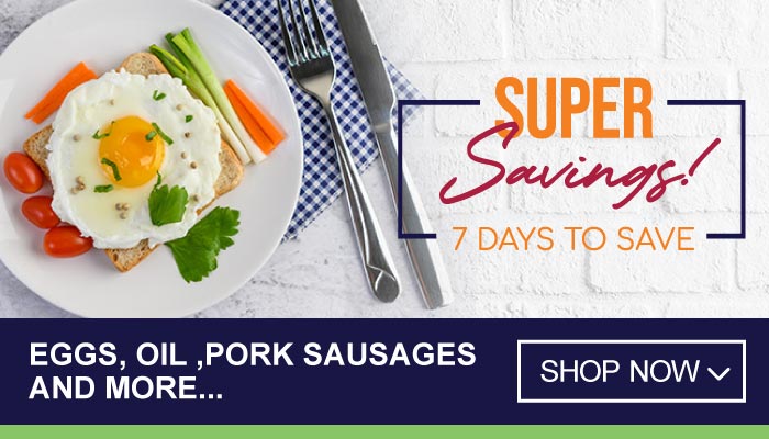 7 Days Super Savings on Eggs, Oil, Pork Sausages and more - visit MyBidfood to shop now