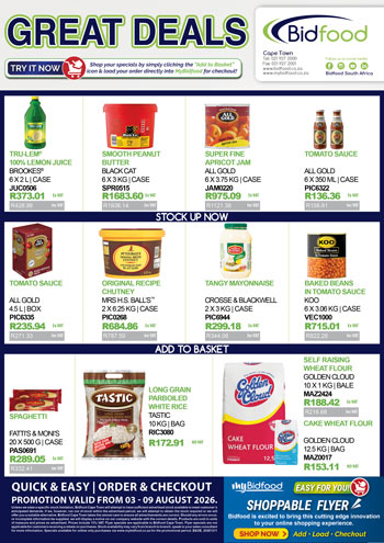 Great Deals on Promotion During 03 - 09 August 2026 - Viewing Online Has Never Been Easier
