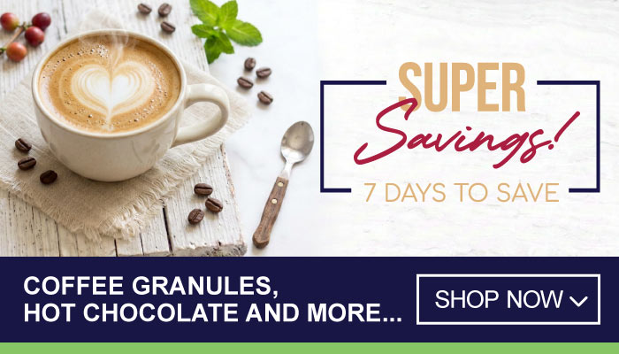 7 Days Super Savings on Coffee Granules, Hot Chocolate and more - visit MyBidfood to shop now