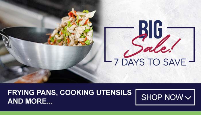 7 Days Massive Savings on Frying Pans, Cooking Utensils and more - visit MyBidfood to shop now