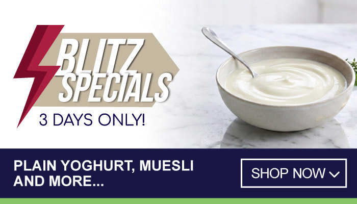 7 Days Super Savings on Plain Yoghurt, Muesli and more - visit MyBidfood to shop now