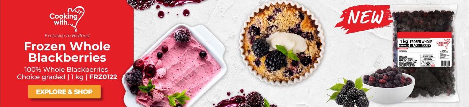 Cooking With... -  Frozen Whole Blackberries - Shop Now!