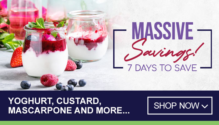 Weekend Specials on Yoghurt, Custard, Mascarpone and more - visit MyBidfood to shop now