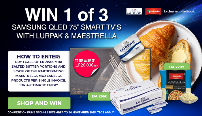 Win 1 of 3 Samsung QLED 75 Inch Smark TV's with Lurpak and Maestrella