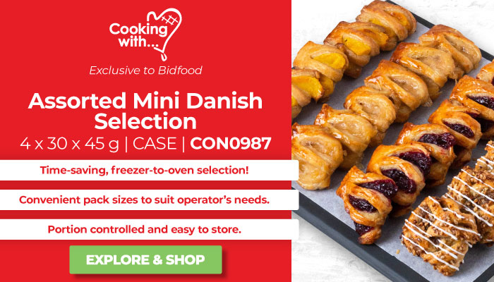 Assorted Mini Danish Selection - Time saving, freezer-to-over, portion controlled and easy to store
