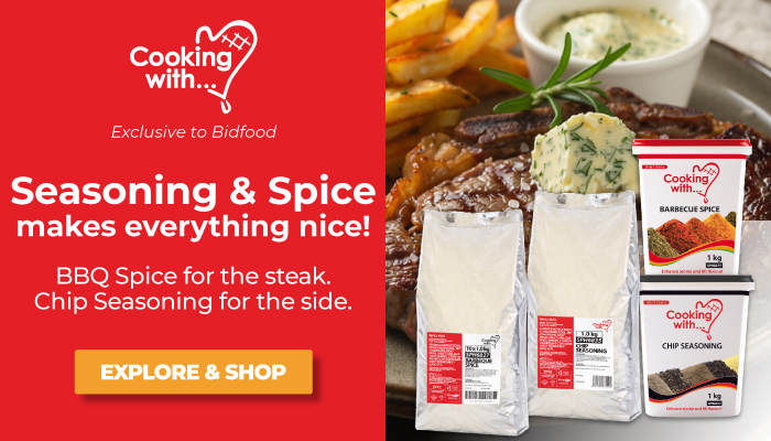 Seasoning & Spice makes everything nice! - BBQ Spice for the steak - Chip Seasoning for the side - Explore & Shop - Exclusive to Bidfood