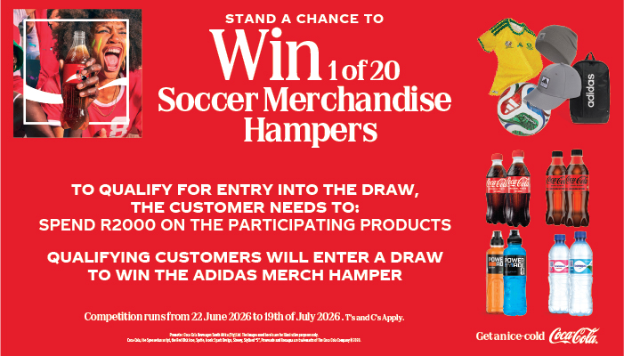 CocaCola - Win 1 of 20 Soccer Merchandise Hampers