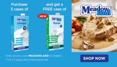 Meadow Land - Purchace 3 cases of Meadow Land Classique and Get a Free case of Meadow Land ProCook
