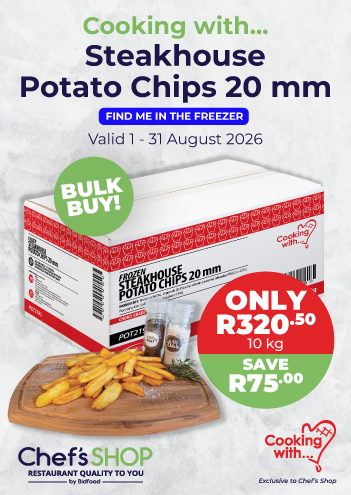 Cooking with - Steakhouse Potato Chips 20mm - Now Only R320.50 1 x 10kg - Valid 01 - 31 August 2026